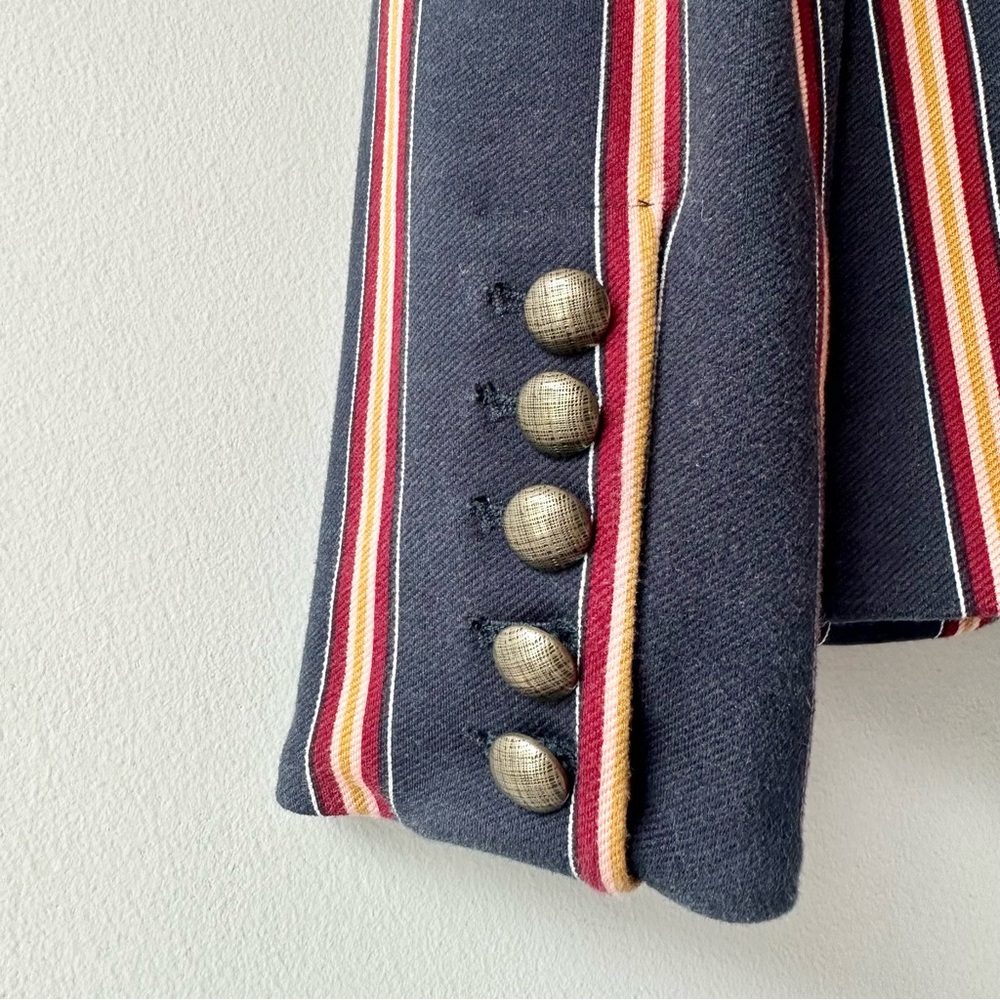 Chicos Striped Twill Ponte Blazer - Picture 9 of 11
